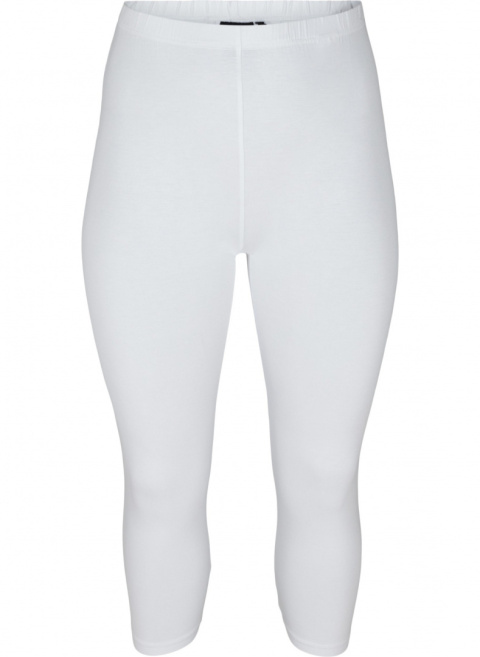 ZIZZI WYGODNE BIAŁE LEGGINSY 3/4 011D ZIZZI WYGODNE BIAŁE LEGGINSY 3/4 011D