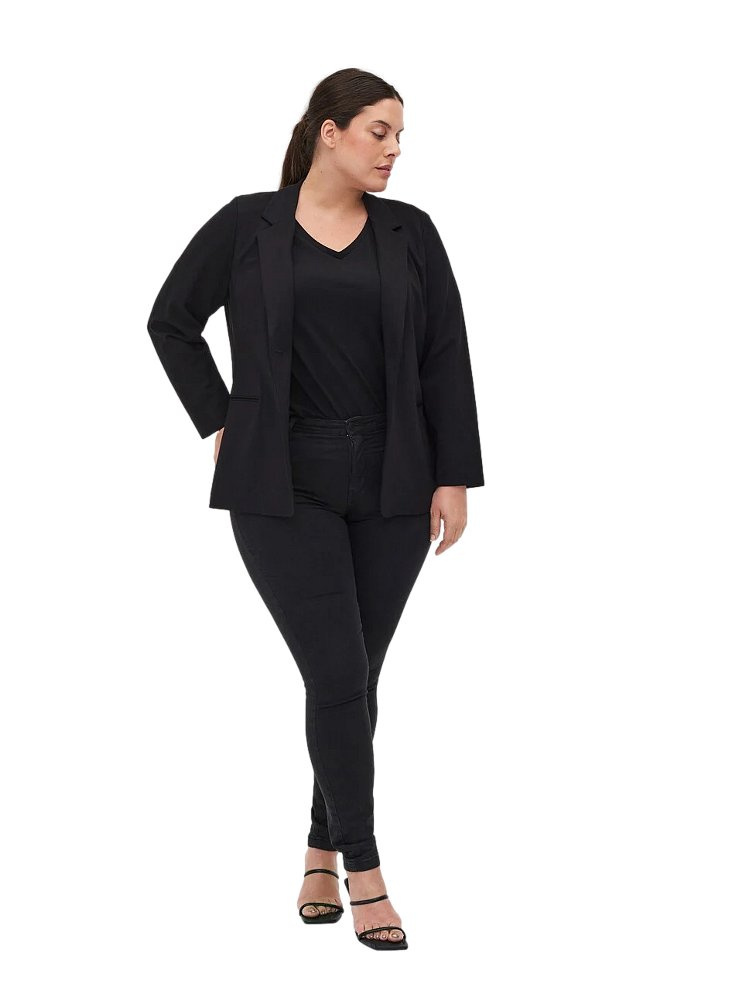 ZIZZI CZARNA ELEGANCKA MARYNARKA 008C ZIZZI CZARNA ELEGANCKA MARYNARKA 008C