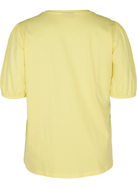 ZIZZI DZIANINOWA ŻÓŁTA BLUZKA BUFKI 053B