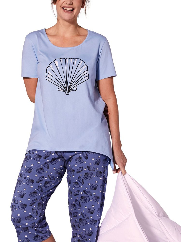 BLANCHEPORTE BLUZKA NIEBIESKA MUSZLA BL02 BLANCHEPORTE BLUZKA NIEBIESKA MUSZLA BL02