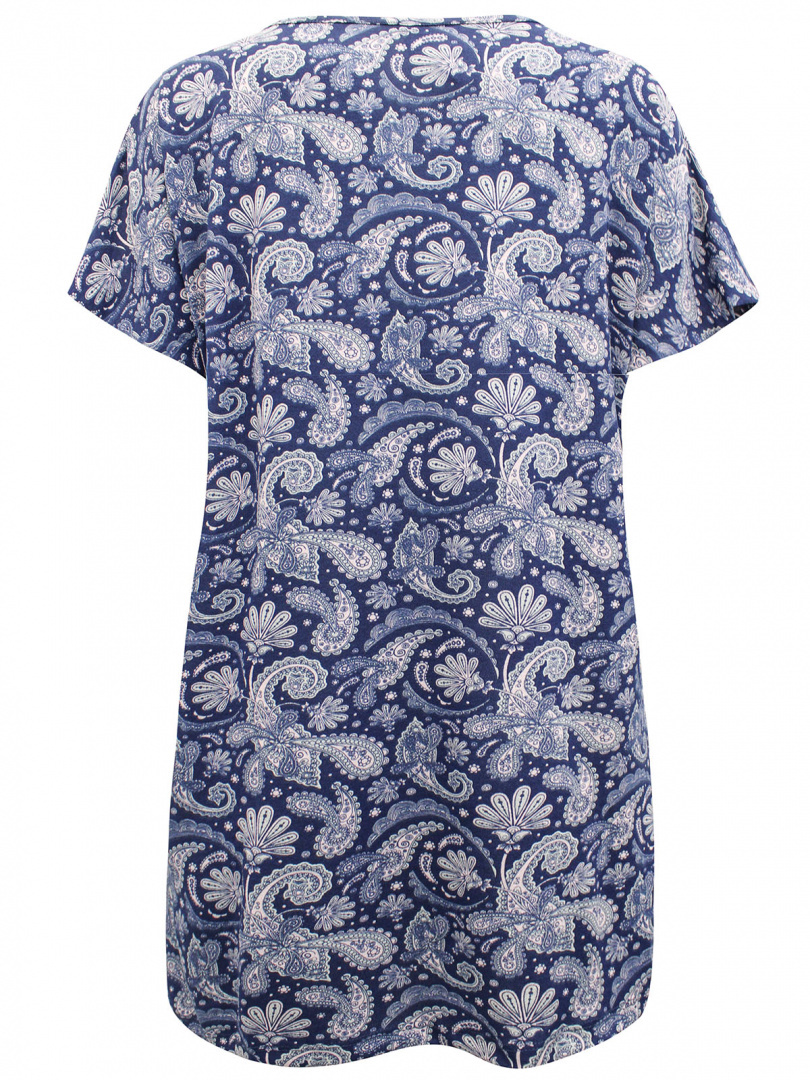 YOURS ŚWIETNA GRANATOWA TUNIKA PAISLEY YS10 YOURS ŚWIETNA GRANATOWA TUNIKA PAISLEY YS10
