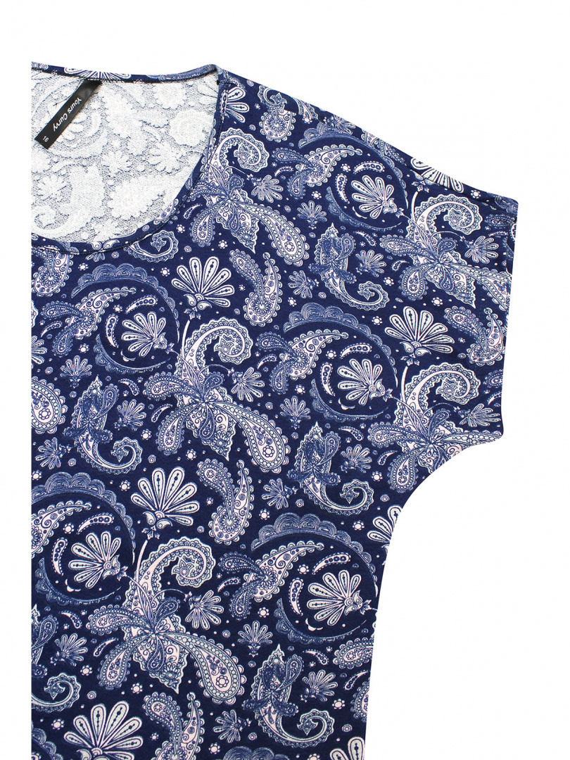 YOURS ŚWIETNA GRANATOWA TUNIKA PAISLEY YS10 YOURS ŚWIETNA GRANATOWA TUNIKA PAISLEY YS10