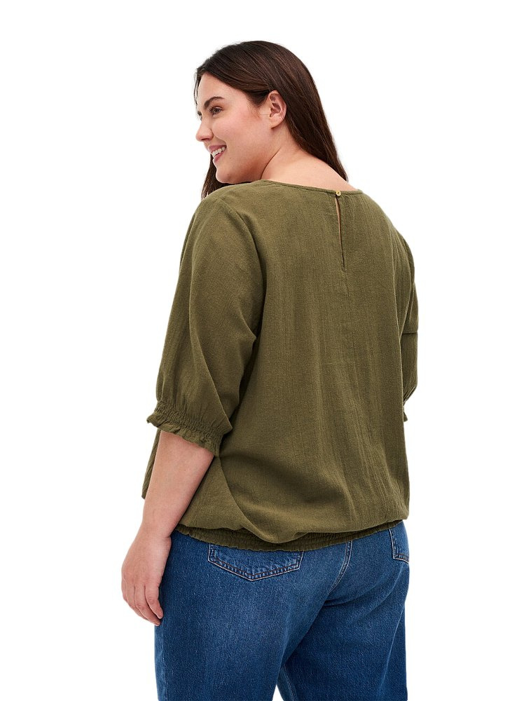 ZIZZI ELEGANCKA ZIELONA BLUZKA 015A ZIZZI ELEGANCKA ZIELONA BLUZKA 015A