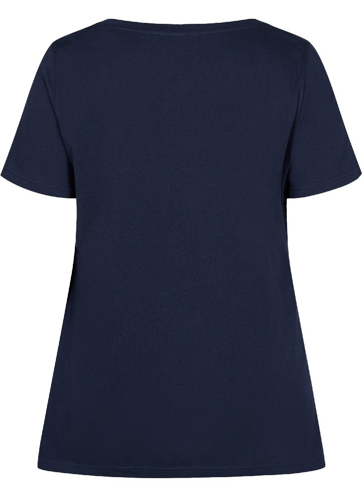 ZIZZI GRANATOWY T-SHIRT BLUZKA 098CW ZIZZI GRANATOWY T-SHIRT BLUZKA 098CW