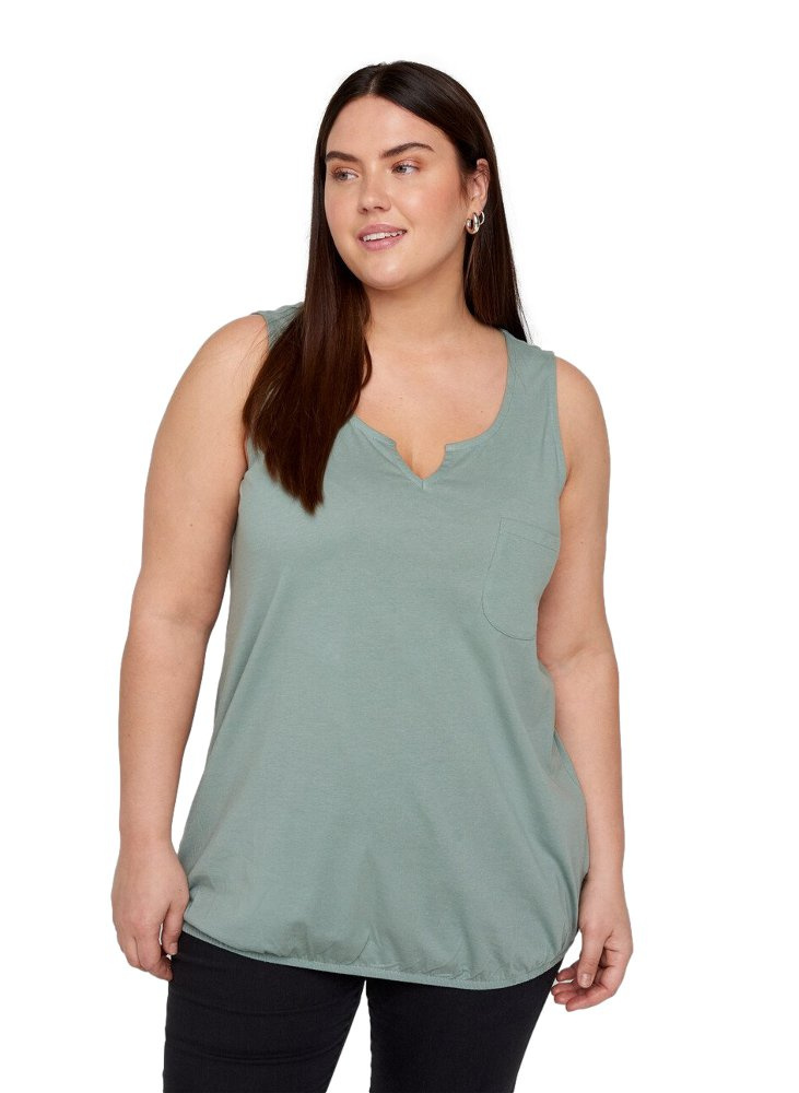 ZIZZI MODNY MIĘTOWY TOP GUMKA 053A ZIZZI MODNY MIĘTOWY TOP GUMKA 053A