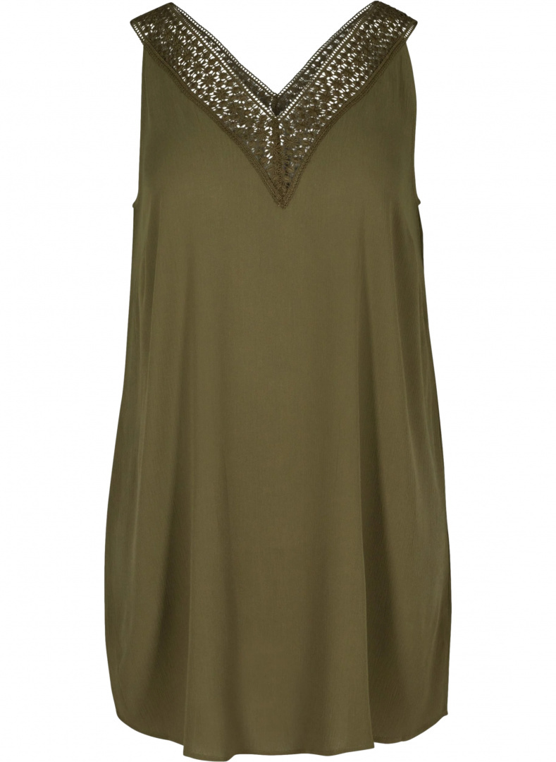 ZIZZI KHAKI TUNIKA NA RAMIĄCZKA 354B ZIZZI KHAKI TUNIKA NA RAMIĄCZKA 354B