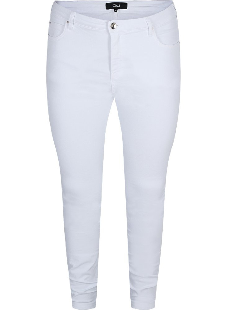 ZIZZI AMY BIAŁE JEANSY ZWĘŻANE N78 568AW ZIZZI AMY BIAŁE JEANSY ZWĘŻANE N78 568AW