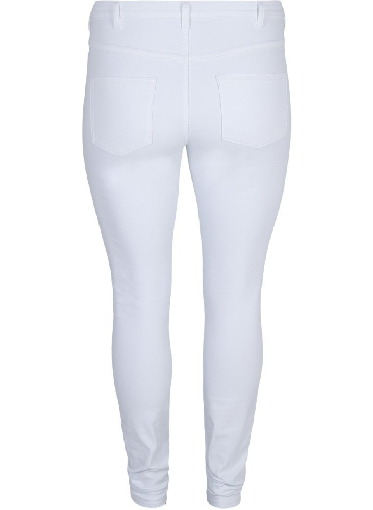 ZIZZI AMY BIAŁE JEANSY ZWĘŻANE N78 568AW ZIZZI AMY BIAŁE JEANSY ZWĘŻANE N78 568AW
