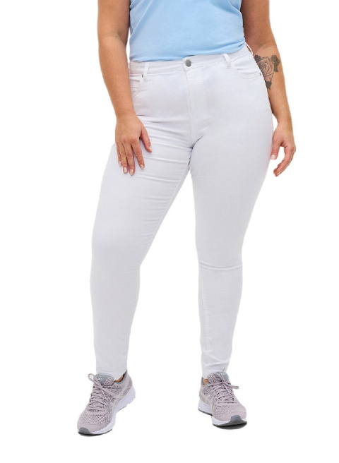 ZIZZI AMY BIAŁE JEANSY WYSOKI STAN N78 568A ZIZZI AMY BIAŁE JEANSY WYSOKI STAN N78 568A
