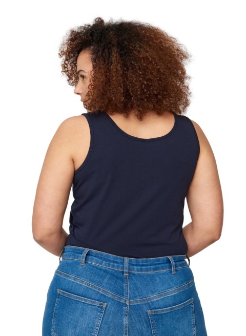 ZIZZI GRANATOWY TOP NA RAMIĄCZKACH 010B