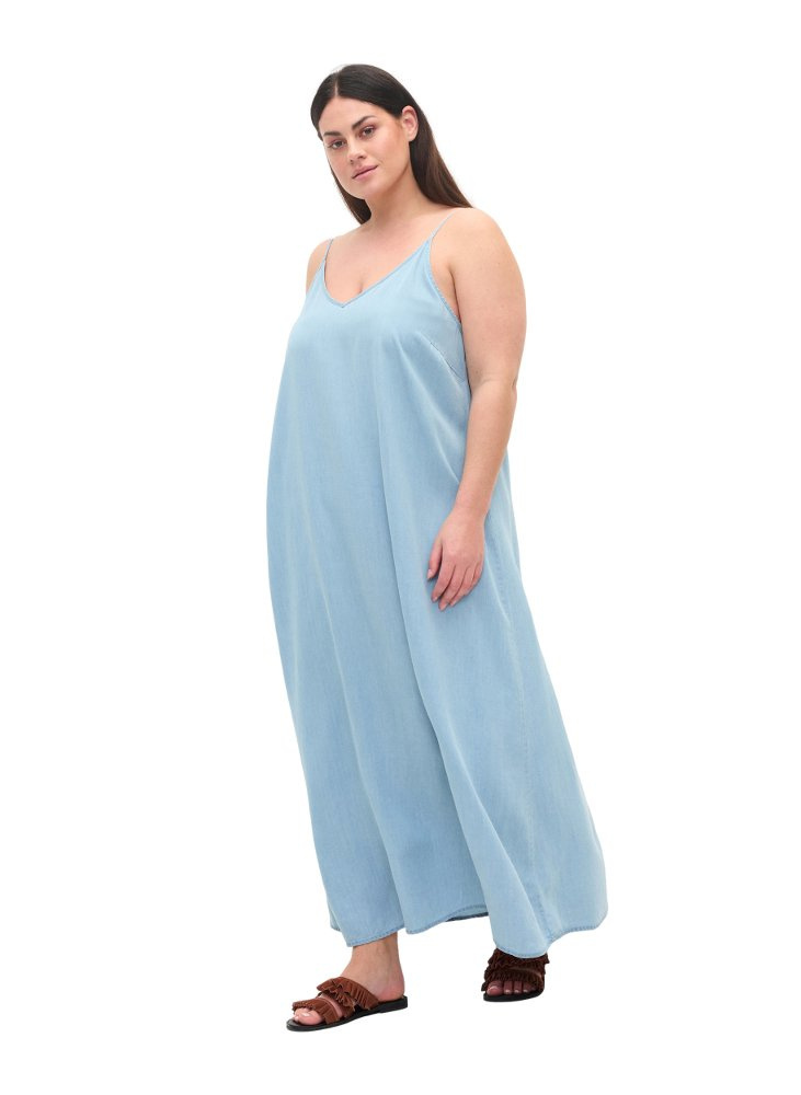 ZIZZI MODNA LETNIA SUKIENKA NIEBIESKA 836A ZIZZI MODNA LETNIA SUKIENKA NIEBIESKA 836A