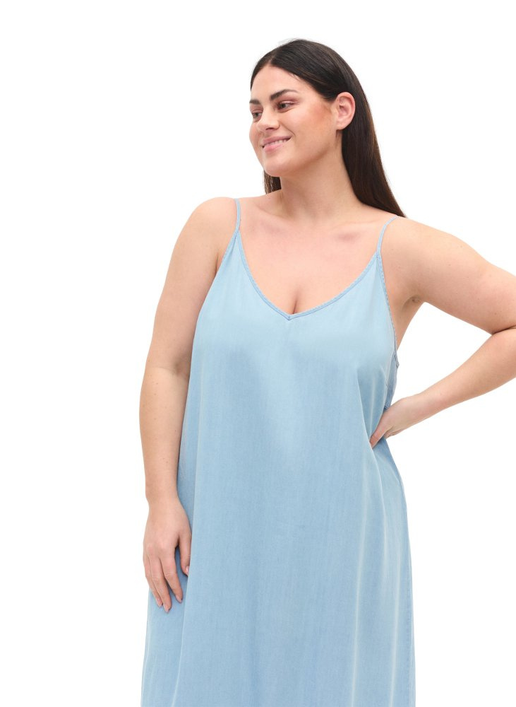 ZIZZI MODNA LETNIA SUKIENKA NIEBIESKA 836A ZIZZI MODNA LETNIA SUKIENKA NIEBIESKA 836A