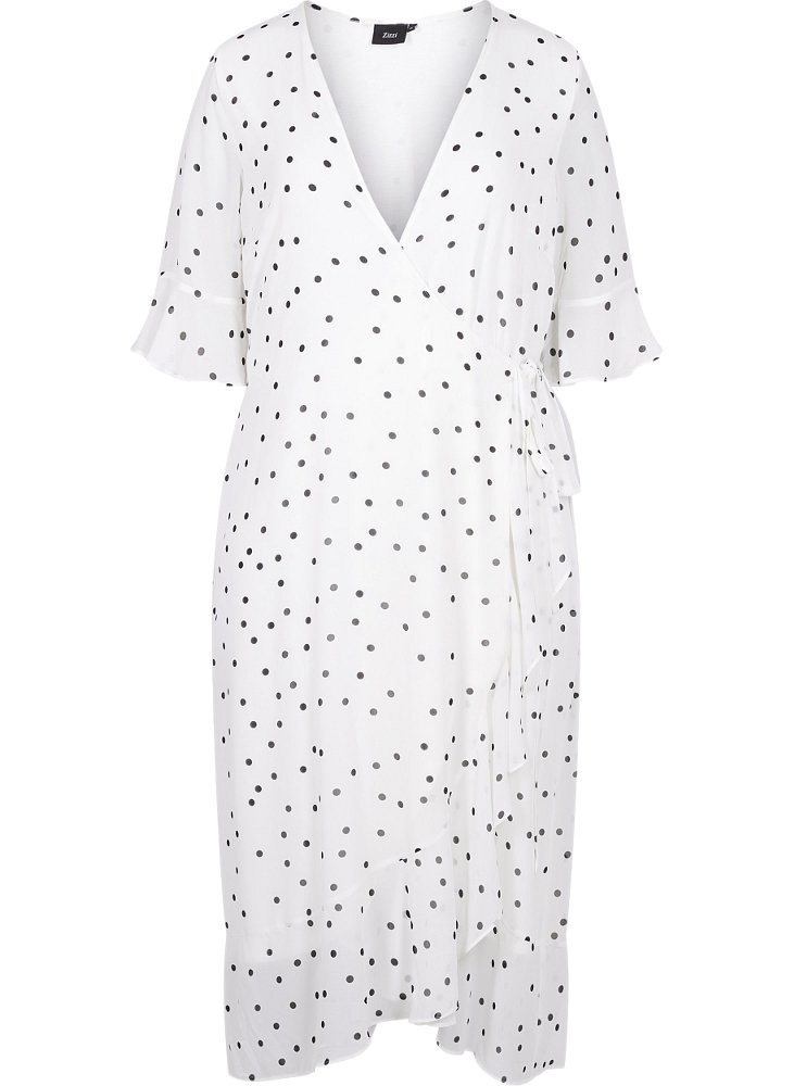 ZIZZI CUDNA SUKIENKA KOPERTOWA GROCHY 754C ZIZZI CUDNA SUKIENKA KOPERTOWA GROCHY 754C