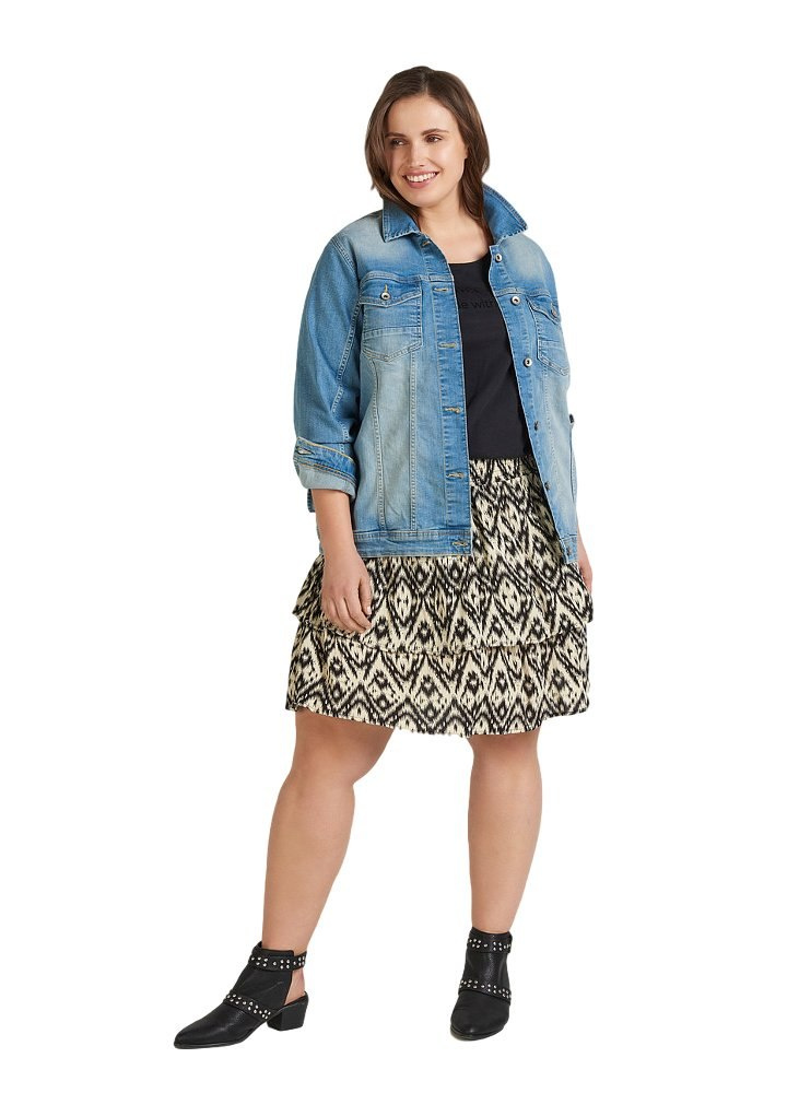 ZIZZI FANTASTYCZNA KURTKA JASNY JEANS 138A ZIZZI FANTASTYCZNA KURTKA JASNY JEANS 138A