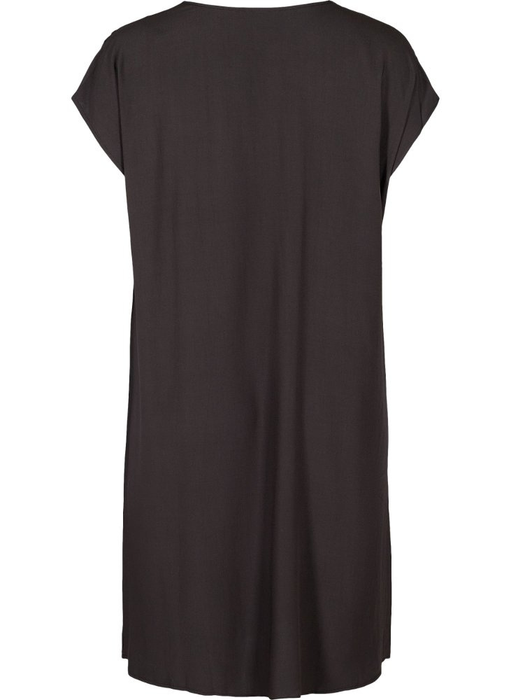ZIZZI FANTAZYJNA CZARNA TUNIKA 322A ZIZZI FANTAZYJNA CZARNA TUNIKA 322A