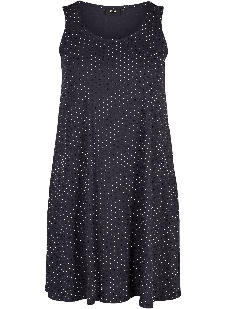 ZIZZI LETNIA SUKIENKA MIDI KROPKI 021L ZIZZI LETNIA SUKIENKA MIDI KROPKI 021L