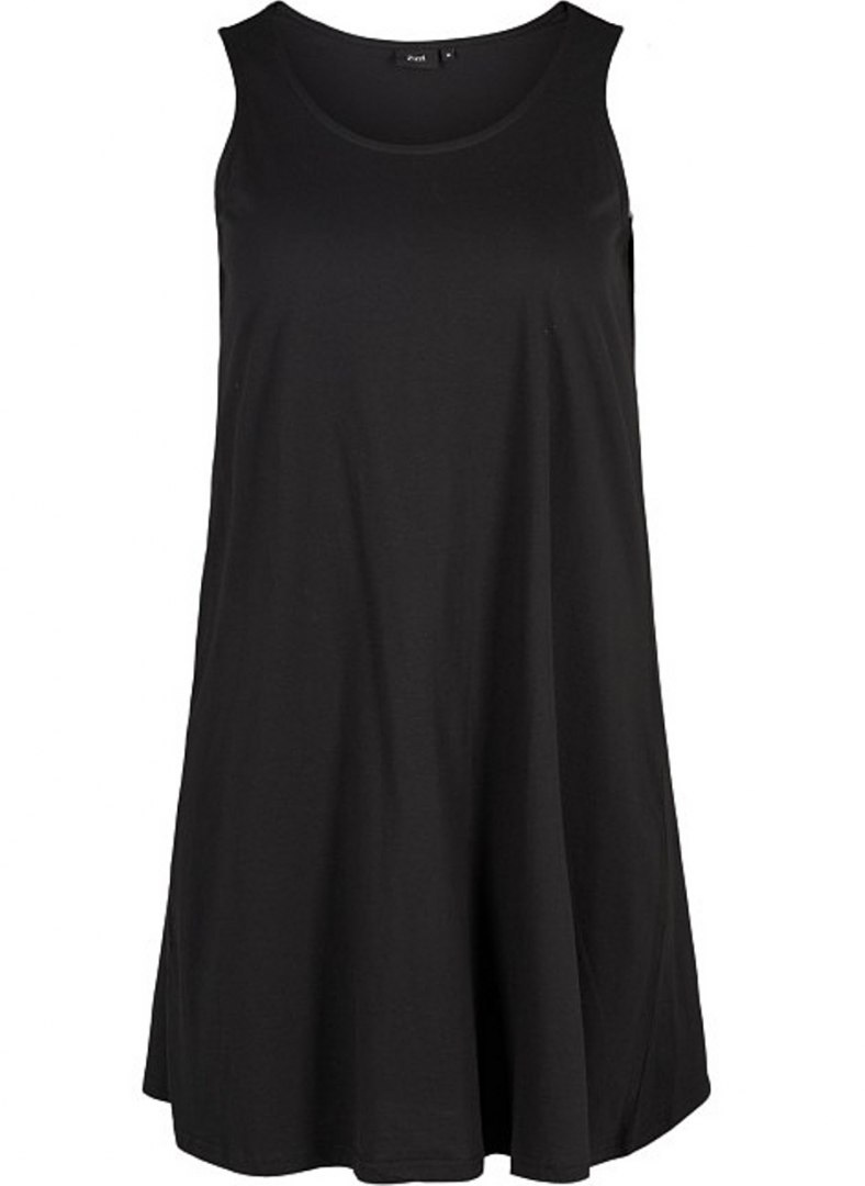 ZIZZI MODNA CZARNA SUKIENKA BAWEŁNA 021L ZIZZI MODNA CZARNA SUKIENKA BAWEŁNA 021L