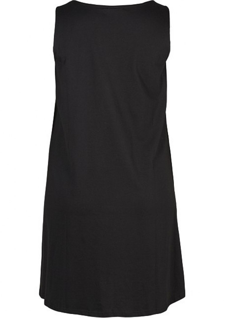 ZIZZI MODNA CZARNA SUKIENKA BAWEŁNA 021L ZIZZI MODNA CZARNA SUKIENKA BAWEŁNA 021L