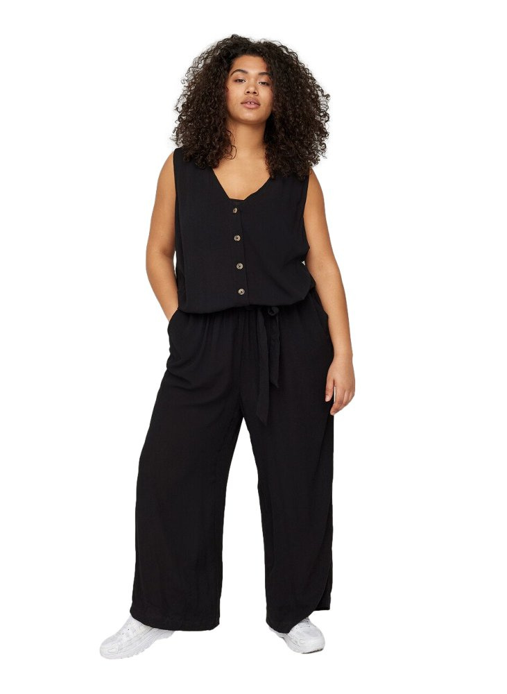 ZIZZI ZWIEWNY KOMBINEZON CZERŃ 036L ZIZZI ZWIEWNY KOMBINEZON CZERŃ 036L