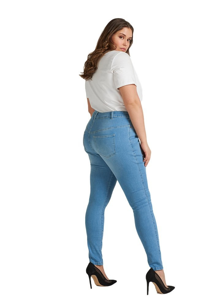 ZIZZI MODNE JASNE JEANSY RURKI 003A ZIZZI MODNE JASNE JEANSY RURKI 003A