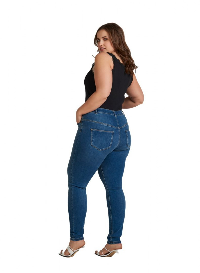 ZIZZI NIEBIESKIE SPODNIE JEANSY RURKI 200P ZIZZI NIEBIESKIE SPODNIE JEANSY RURKI 200P