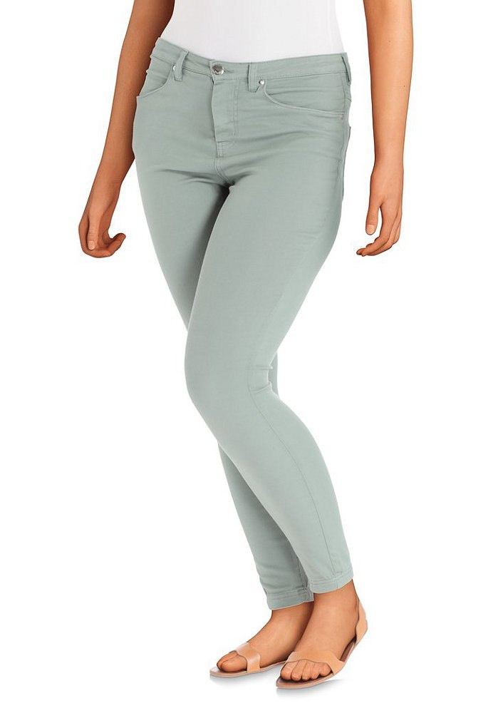 ZIZZI PISTACJOWE JEANSY RURKI 305L ZIZZI PISTACJOWE JEANSY RURKI 305L