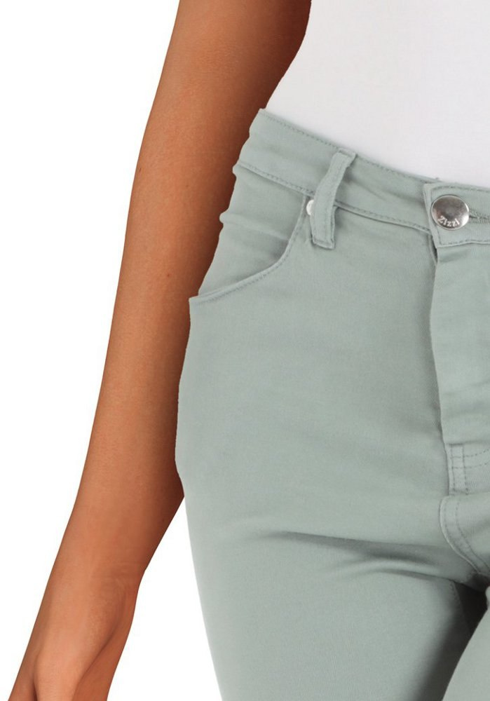 ZIZZI PISTACJOWE JEANSY RURKI 305L ZIZZI PISTACJOWE JEANSY RURKI 305L