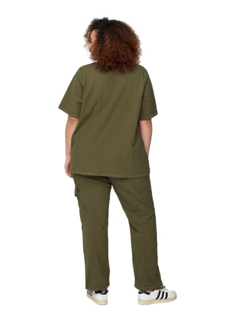 ZIZZI BAWEŁNIANE SPODNIE KHAKI 000S ZIZZI BAWEŁNIANE SPODNIE KHAKI 000S