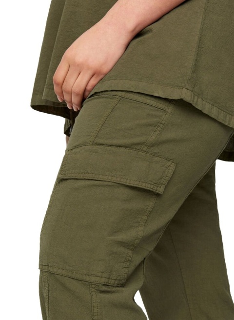 ZIZZI BAWEŁNIANE SPODNIE KHAKI 000S ZIZZI BAWEŁNIANE SPODNIE KHAKI 000S