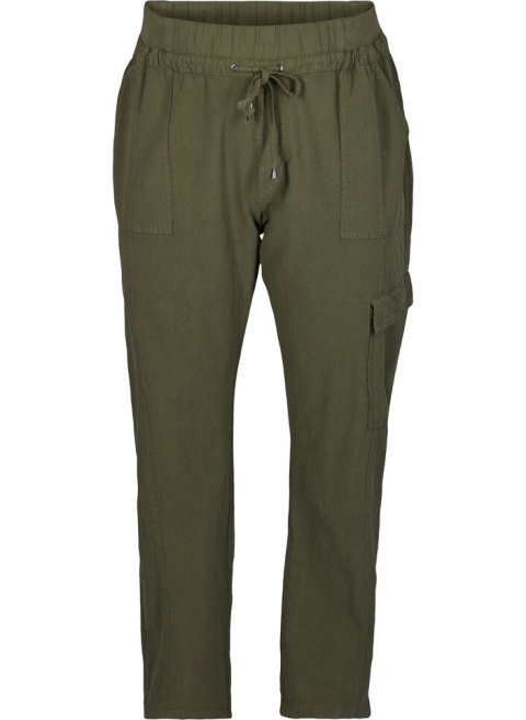 ZIZZI BAWEŁNIANE SPODNIE KHAKI 000S ZIZZI BAWEŁNIANE SPODNIE KHAKI 000S