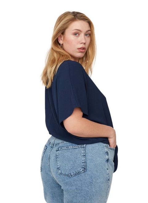 ZIZZI FANTASTYCZNA GRANATOWA BLUZKA 000A