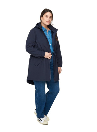 ZIZZI DŁUGA GRANATOWA KURTKA SOFTSHELL 441A
