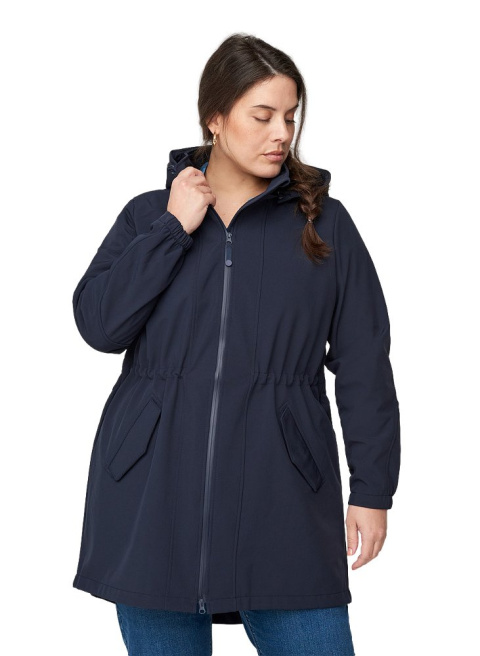 ZIZZI DŁUGA GRANATOWA KURTKA SOFTSHELL 441A ZIZZI DŁUGA GRANATOWA KURTKA SOFTSHELL 441A