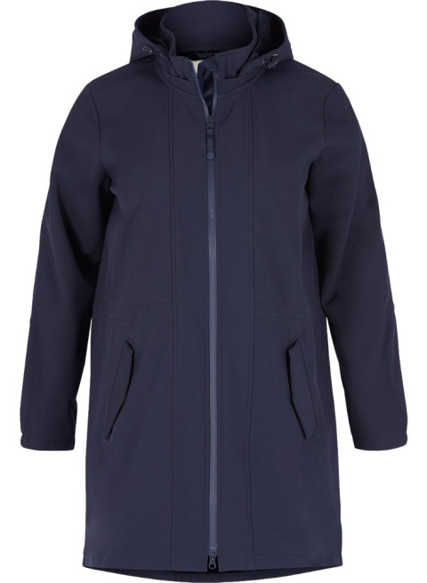 ZIZZI DŁUGA GRANATOWA KURTKA SOFTSHELL 441A ZIZZI DŁUGA GRANATOWA KURTKA SOFTSHELL 441A
