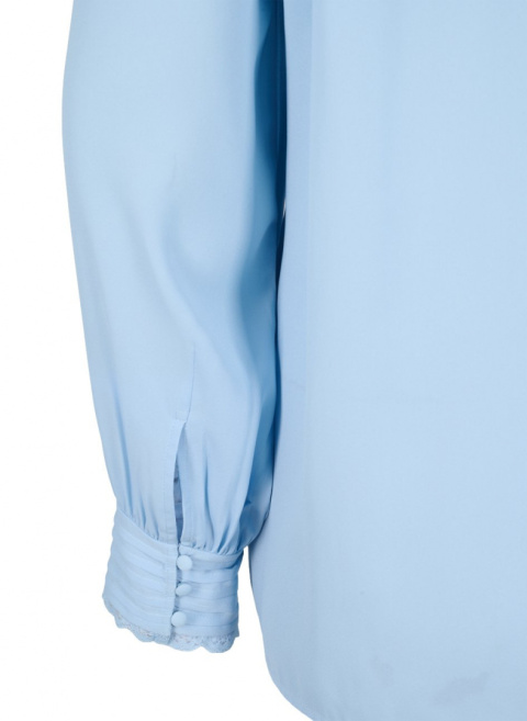 ZIZZI ELEGANCKA BLUZKA NIEBIESKA HAFTY 067A ZIZZI ELEGANCKA BLUZKA NIEBIESKA HAFTY 067A