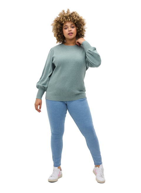 ZIZZI MODNE BŁĘKITNE JEANSY 7/8 181A ZIZZI MODNE BŁĘKITNE JEANSY 7/8 181A