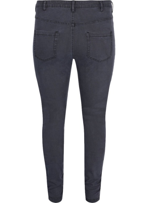 ZIZZI SLIM SPODNIE SZARE JEANSY N82 568A