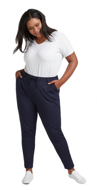 ZIZZI DZIANINOWE CYGARETKI SPODNIE GRANAT 006A