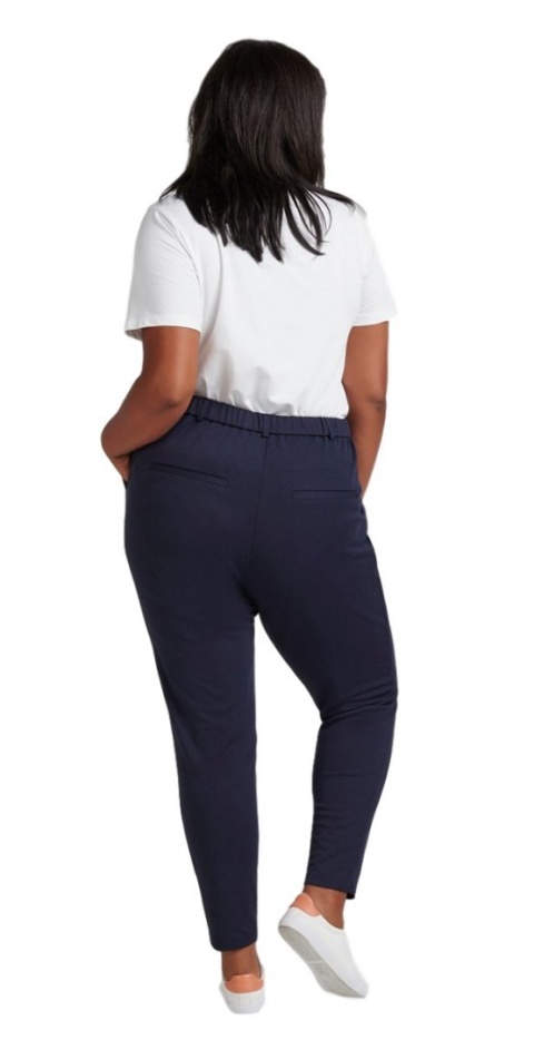 ZIZZI DZIANINOWE CYGARETKI SPODNIE GRANAT 006A