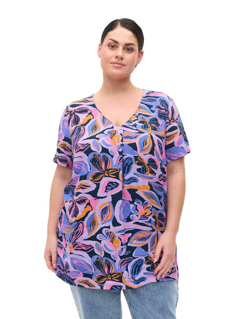 ZIZZI WZORZYSTA BLUZKA 015A ZIZZI WZORZYSTA BLUZKA 015A