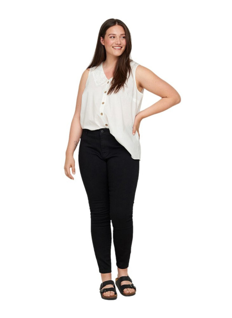 ZIZZI JEANSY SPODNIE CZARNE STRETCH 064G ZIZZI JEANSY SPODNIE CZARNE STRETCH 064G