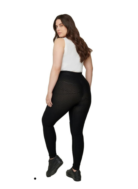 ZIZZI MODNE WYGODNE LEGGINSY SIATECZKA 103A