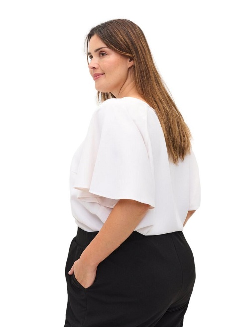 ZIZZI ELEGANCKA BIAŁA BLUZKA 026A
