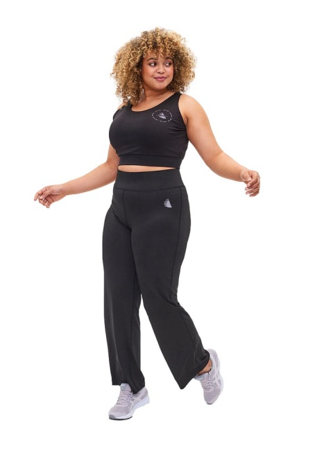 ZIZZI WYGODNE CZARNE SPODNIE PROSTE LYCRA 060J