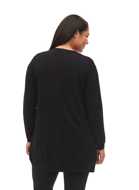 ZIZZI MODNA CZARNA NARZUTKA SWETER 099E