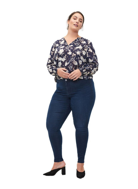 ZIZZI ŚWIETNE GRANATOWE JEANSY JEGGINSY 064L ZIZZI ŚWIETNE GRANATOWE JEANSY JEGGINSY 064L