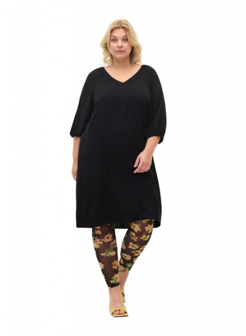 ZIZZI WYGODNA CZARNA SUKIENKA 039A ZIZZI WYGODNA CZARNA SUKIENKA 039A