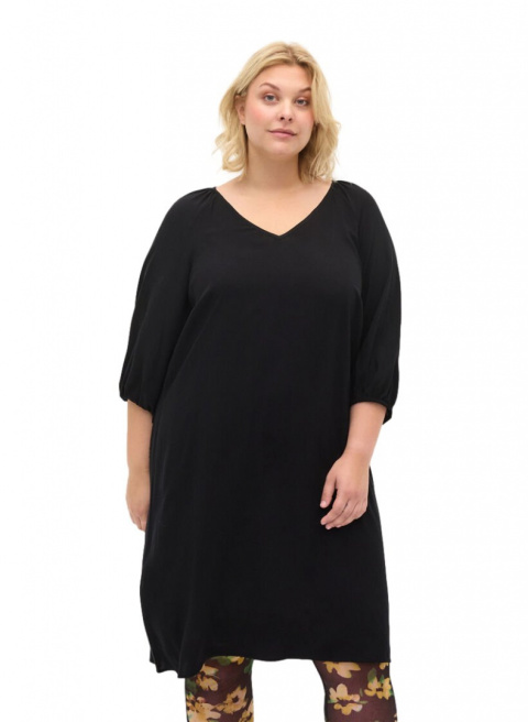 ZIZZI WYGODNA CZARNA SUKIENKA 039A ZIZZI WYGODNA CZARNA SUKIENKA 039A