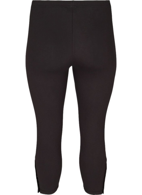 ZIZZI CZARNE LEGGINSY GUZIKI 3/4 011G
