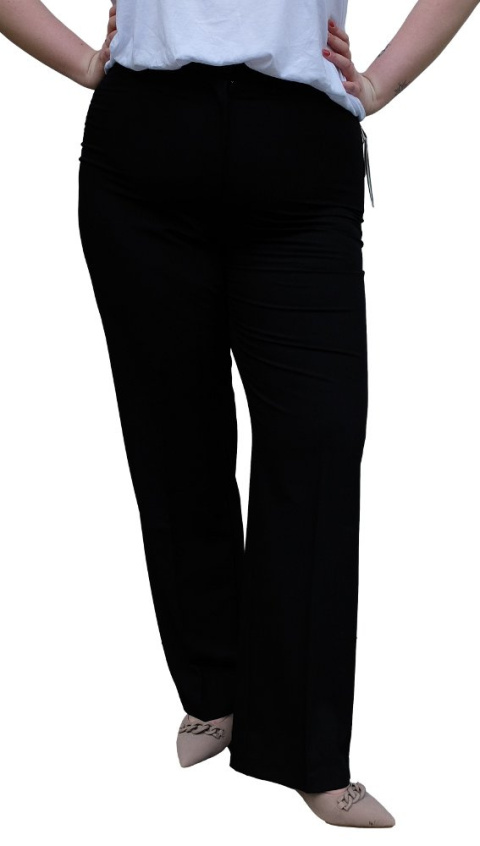 MODINA CZARNE ELEGANCKIE SPODNIE MO08 MODINA CZARNE ELEGANCKIE SPODNIE MO08
